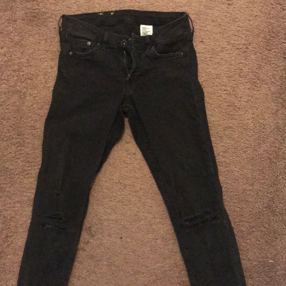 Distressed jeans